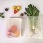 Obst- und Gemüsebeutel "Greet" Salat, weiß, Musteraufdruck olive