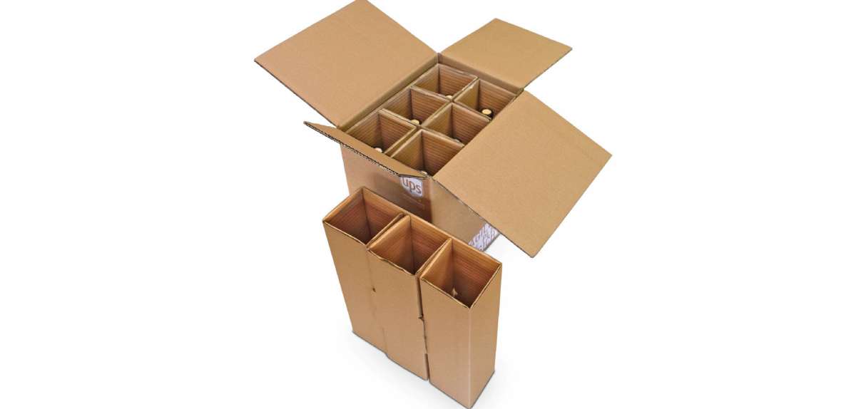  6 Stück Karton-Flaschenhalter [Econo-Pack], passend für 340 -  473 ml Flaschen, für den sicheren und einfachen Transport von Bier,  Limonade und anderen Produkten in Flaschen