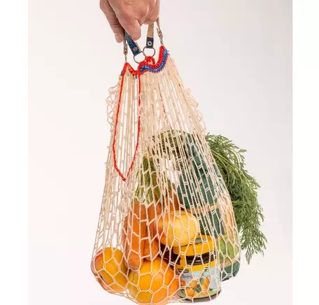 Einkaufsnetz Netztasche Natur 100% Baumwolle Gemüsesack/Frucht Eco